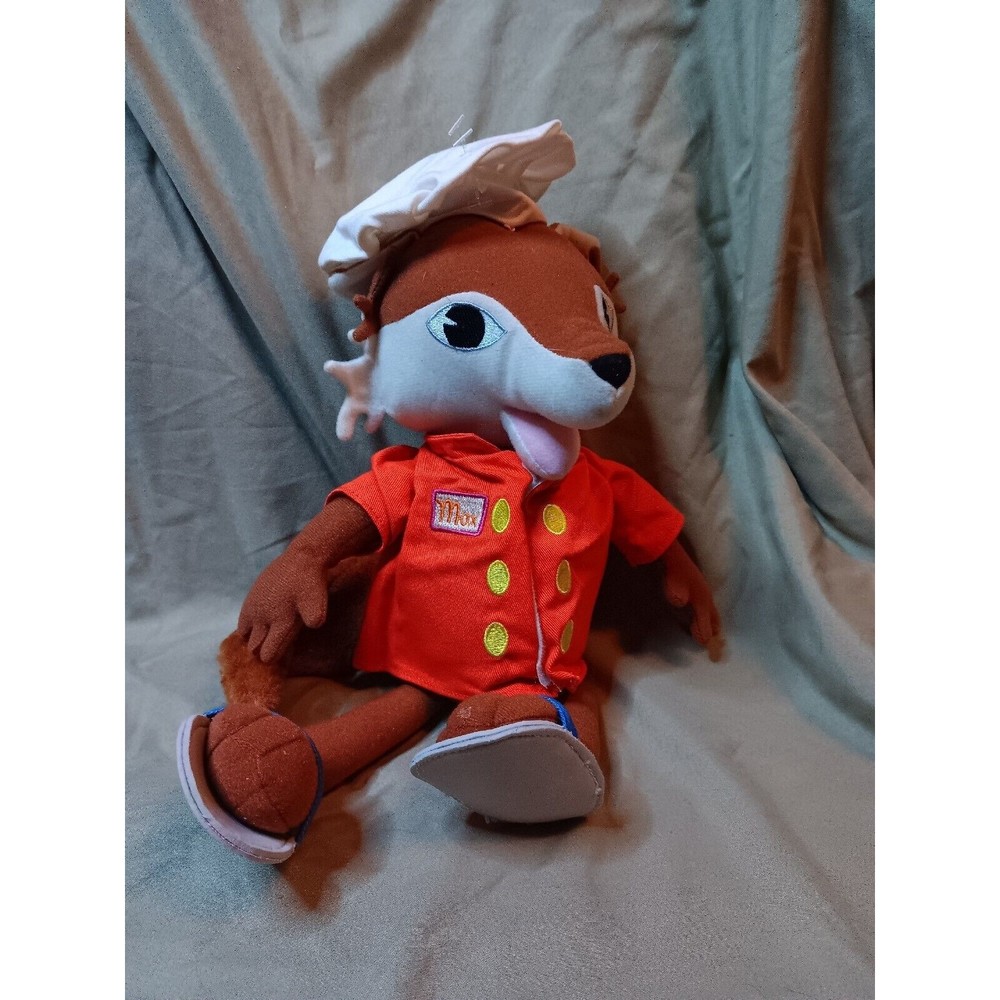 HTF Starfall 12” CHEF MOX the FOX Plush Stuffed Animal 2004 Plushie Clothed